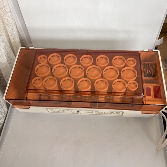 Vintage Clairol Kindness Deluxe 3 Way HairSetter K-400W Made Denmark 20 Rollers - Picture 4 of 9